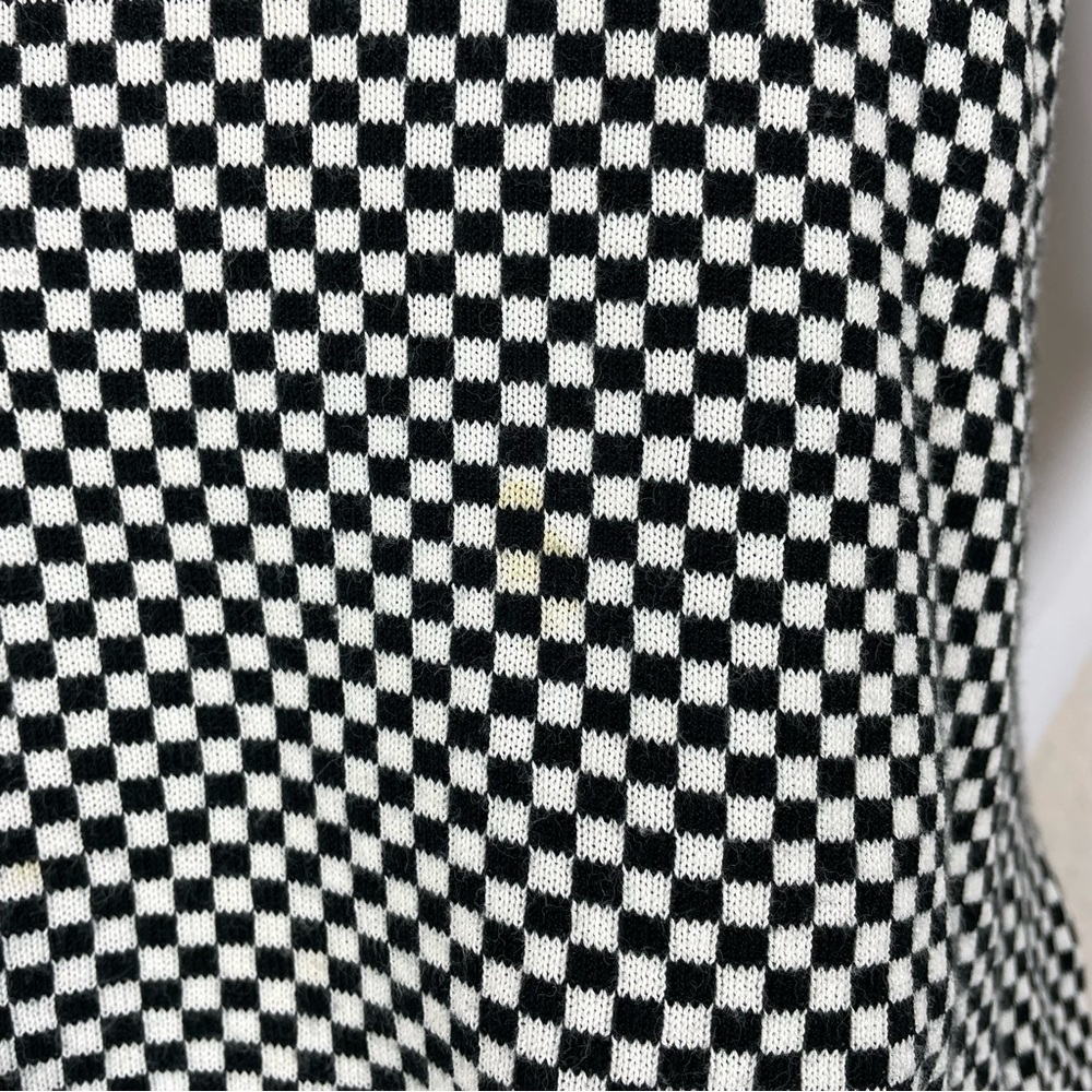 🔥Talbots Made in Italy Black White Checker Cardigan Sweater Set Women Size S - Picture 15 of 15